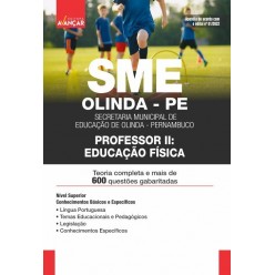 SME OLINDA PE - Prefeitura de Olinda PE - Professor II: EDUCAÇÃO FÍSICA - E-BOOK - Liberação Imediata