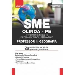 SME OLINDA PE - Prefeitura de Olinda PE - Professor II: GEOGRAFIA - E-BOOK - Liberação Imediata