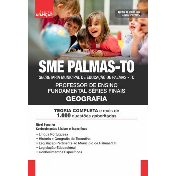 SME PALMAS TO 2024 - Professor Geografia: E-BOOK - Liberação Imediata