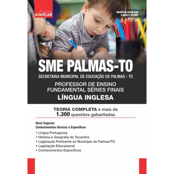 SME PALMAS TO 2024 - Professor Língua Inglesa: E-BOOK - Liberação Imediata