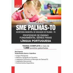 SME PALMAS TO 2024 - Professor Língua Portuguesa: IMPRESSA + E-BOOK - Frete Grátis