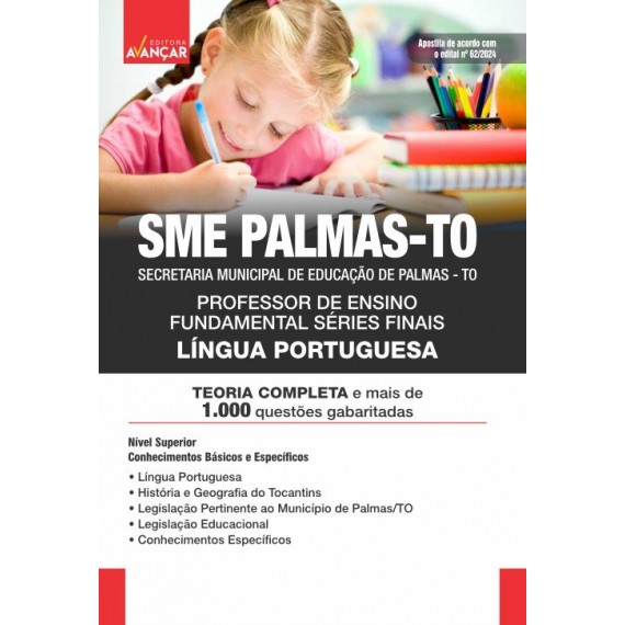 SME PALMAS TO 2024 - Professor Língua Portuguesa: E-BOOK - Liberação Imediata