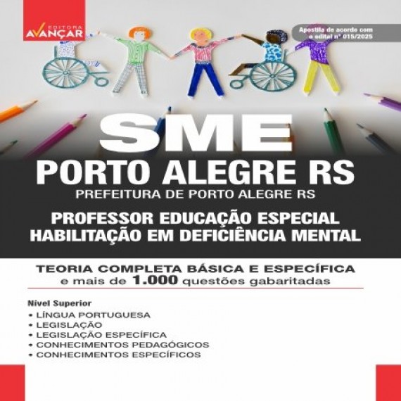 SME PORTO ALEGRE RS 2025 - PROFESSOR HABILITAÇÃO EM DEFICIÊNCIA MENTAL