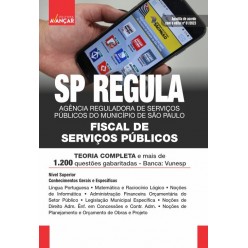 SP REGULA - Agência Reguladora de Serviços Públicos do Município de São Paulo - Fiscal de Serviços Públicos: E-BOOK - Liberação Imediata