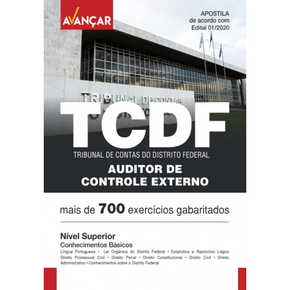 TCDF - Auditor de Controle Externo - Conhecimentos Básicos - Ebook