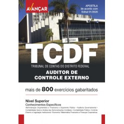 TCDF - Auditor de Controle Externo - Conhecimentos Específicos - Ebook
