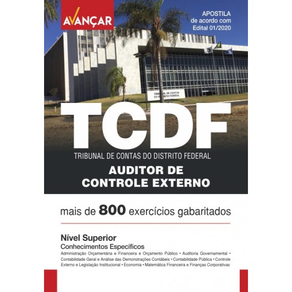 TCDF - Auditor de Controle Externo - Conhecimentos Específicos - Ebook