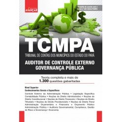TCM PA - Tribunal de Contas dos Munícipios do Estado do Pará: Auditor de Controle Externo - Área Governança Pública - E-BOOK - Liberação Imediata