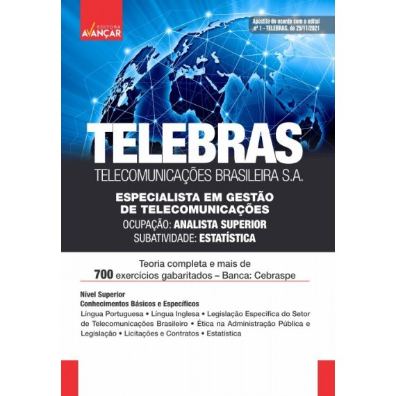 TELEBRAS - Telecomunicações Brasileira S.A.: Especialista em Gestão de Telecomunicações - Analista Superior - Estatística: Impresso