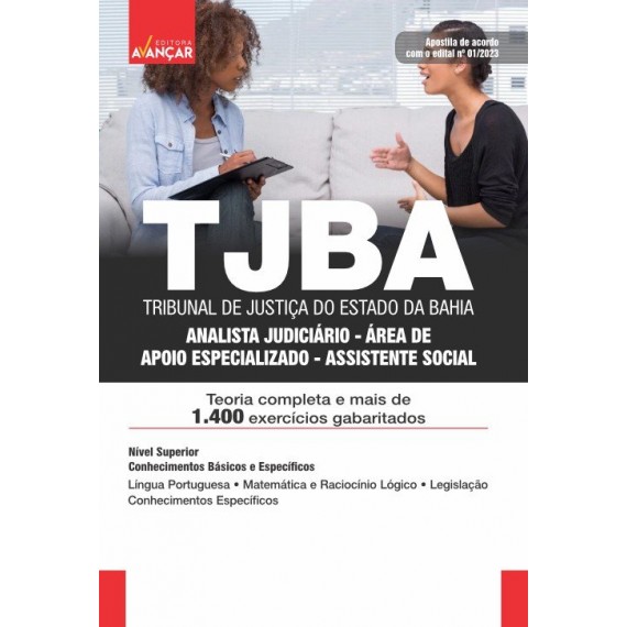 TJBA- Tribunal de Justiça da Bahia - Analista Judiciário - Assistente Social: E-BOOK - Liberação Imediata