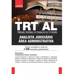 TRT AL - Tribunal Regional do Trabalho da 19º Região - Analista Judiciário - Área Administrativa - E-BOOK - Liberação Imediata