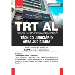 TRT AL - Tribunal Regional do Trabalho da 19º Região - Técnico Judiciário - Área Judiciária - E-BOOK - Liberação Imediata