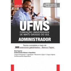UFMS - Administrador - IMPRESSO - E-book de bônus com Liberação Imediata