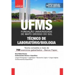 UFMS - Técnico de Laboratório/Biologia - E-BOOK - Liberação Imediata