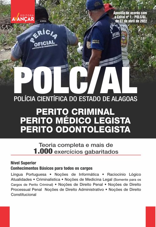 Polc Al Polícia Científica Do Estado De Alagoas Perito Criminal