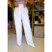 Calça Alfaiataria Pantalona - Off White 