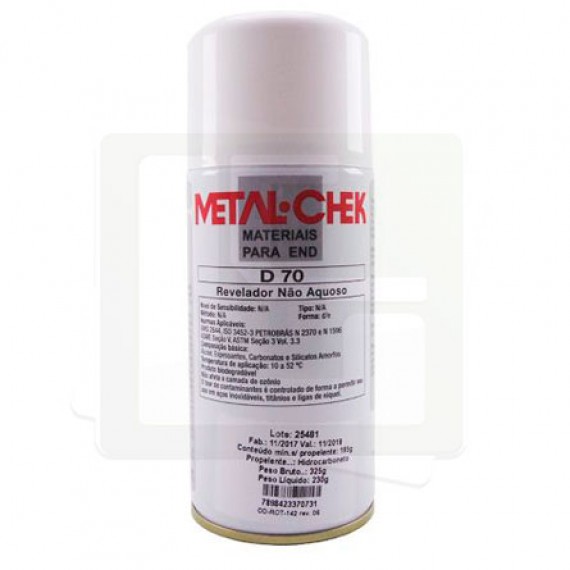 Revelador não aquoso D70 - Metal Check