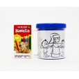 Caneca de Colorir com Kit Giz de Cera Santa Dulce