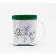 Caneca de Colorir com Kit Giz de Cera Santa Dulce