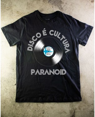 Camiseta DISCO É CULTURA  - Paranoid Music Store