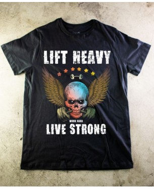 LIFT HEAVY T-shirt 02 - Paranoid Music Store