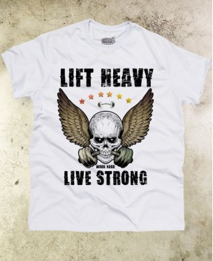 LIFT HEAVY T-shirt 03 - Paranoid Music Store