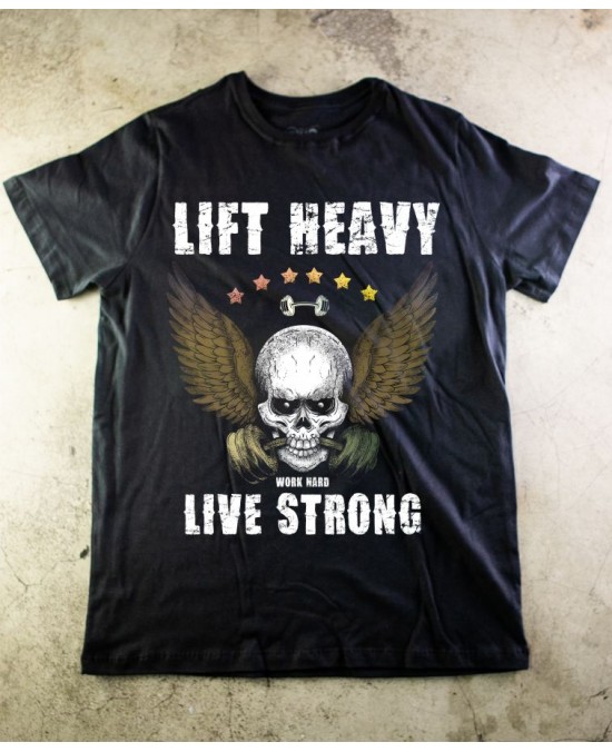 Camiseta LIFT HEAVY 01  - Paranoid Music Store