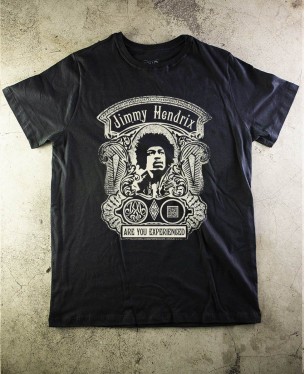 Jimmy Hendrix T-Shirt 01 Official QRcode - Paranoid Music Store