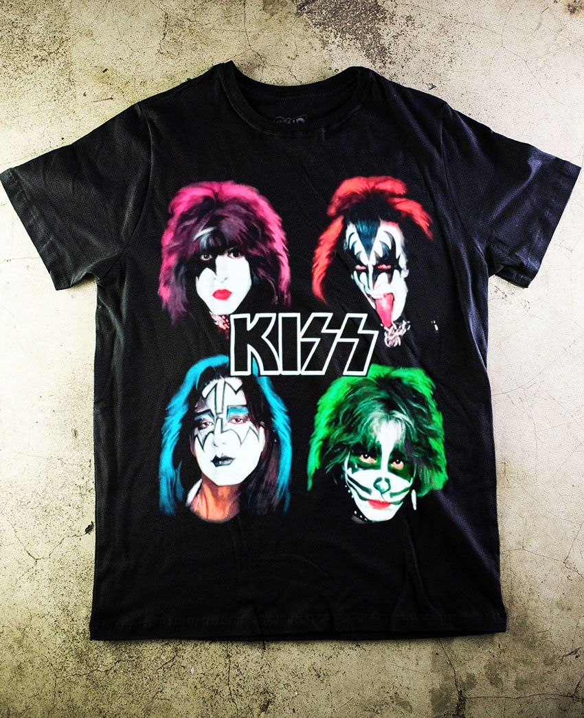 Mancha Fotoeléctrico testimonio Kiss Official T-Shirt OR227 - Paranoid Music Store