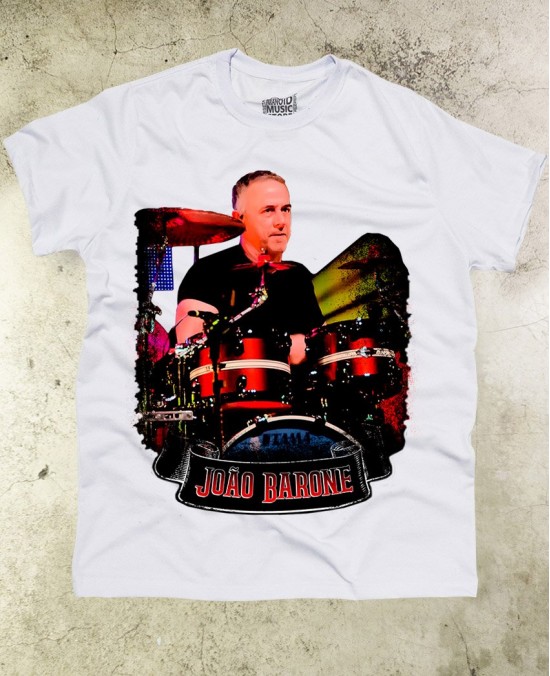 João Barone Official T-Shirt 01 - Os Paralamas do Sucesso - Paranoid Music Store