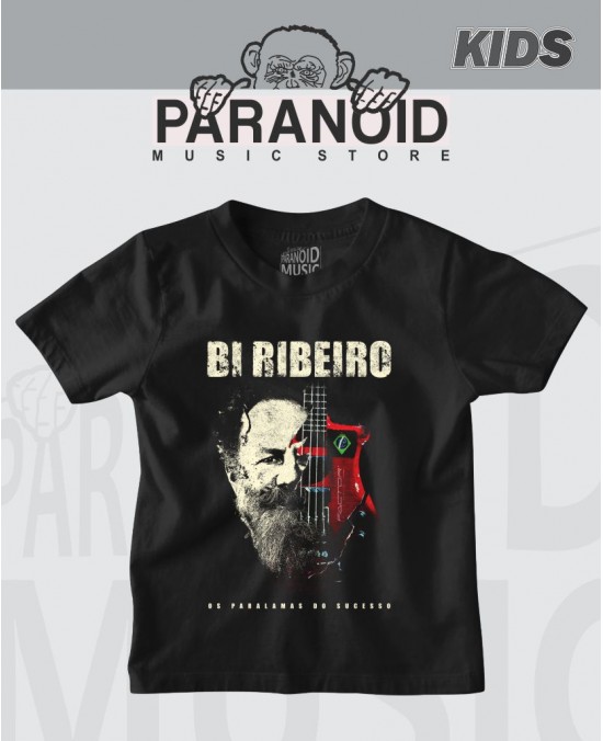 Camiseta Bi Ribeiro 01  Infantil Oficial - Paranoid Music Store