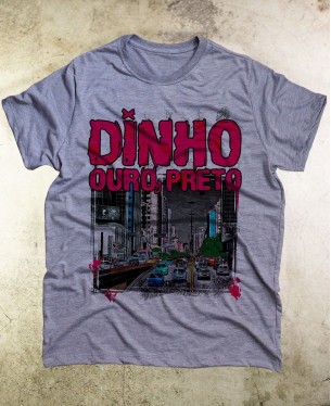 Camiseta Dinho Ouro Preto 01 Oficial - Paranoid Music Store - Vintage
