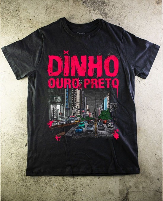 Camiseta Dinho Ouro Preto 01 Oficial - Paranoid Music Store