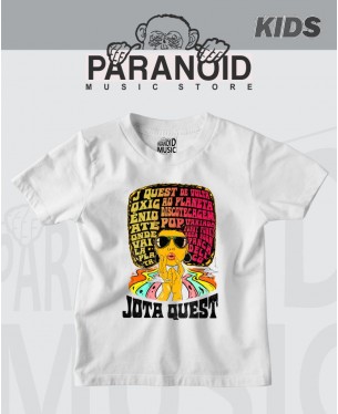 Camiseta Jota Quest O poder da peruca 01 infantil Oficial - Paranoid Music Store