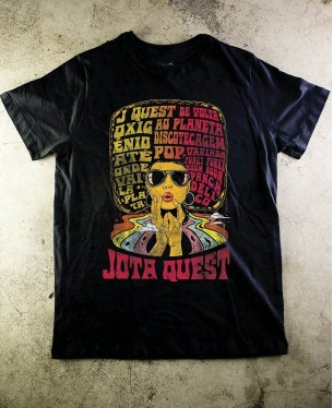 Jota Quest T-Shirt - The power of the wig 01 Official - Paranoid Music Store