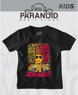Camiseta Jota Quest O poder da peruca 01 Oficial Infantil - Paranoid Music Store