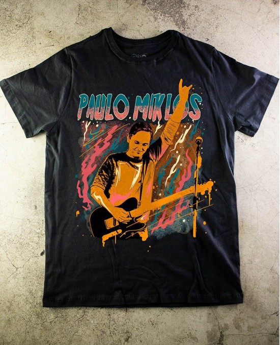 Paulo Miklos 01 - T-shirt  Official  - Paranoid Music Store