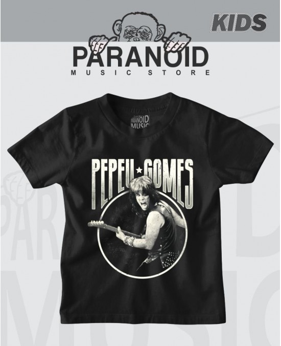 Camiseta Pepeu Gomes 03 Infantil Oficial - Banda Novos Baianos - Paranoid Music Store
