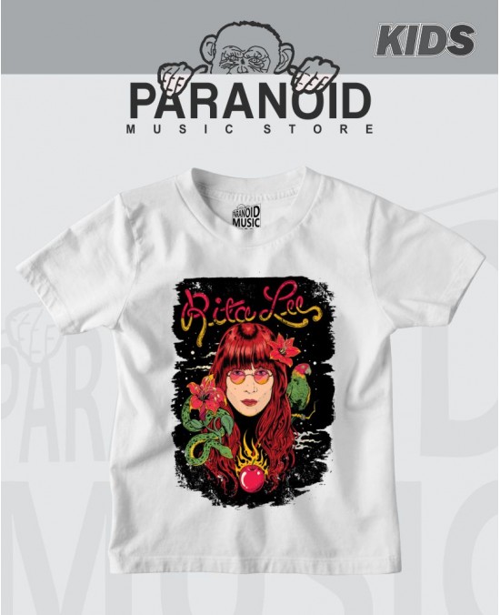 Camiseta Rita Lee 01  Infantil Oficial -  Paranoid Music Store