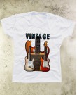 Guitar Vintage 02 T-Shirt - Paranoid Music Store