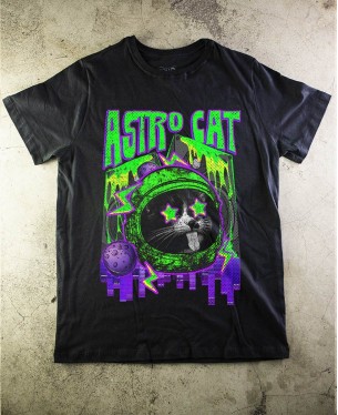 Camiseta Astro Cat - Paranoid Music Store