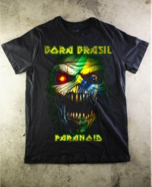 T-shirt Bora Brasil Official - By Carlos Fides - Paranoid Music Store