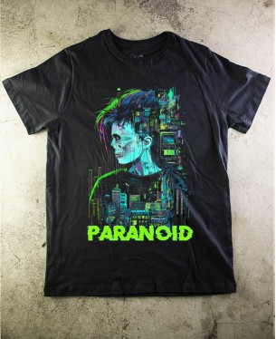 camiseta cyber game - Paranoid Music Store