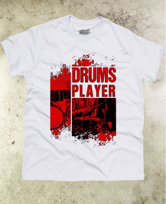 Drums Player 01 T-Shirt - Paranoid Music Store