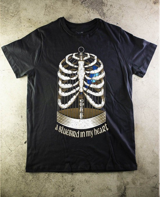 Camiseta Collection Skull 13 - Blue Bird - Paranoid Music Store