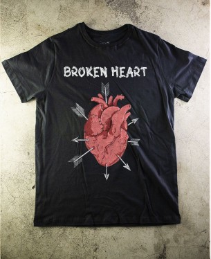 T-Shirt Broken Heart - Paranoid Music Store