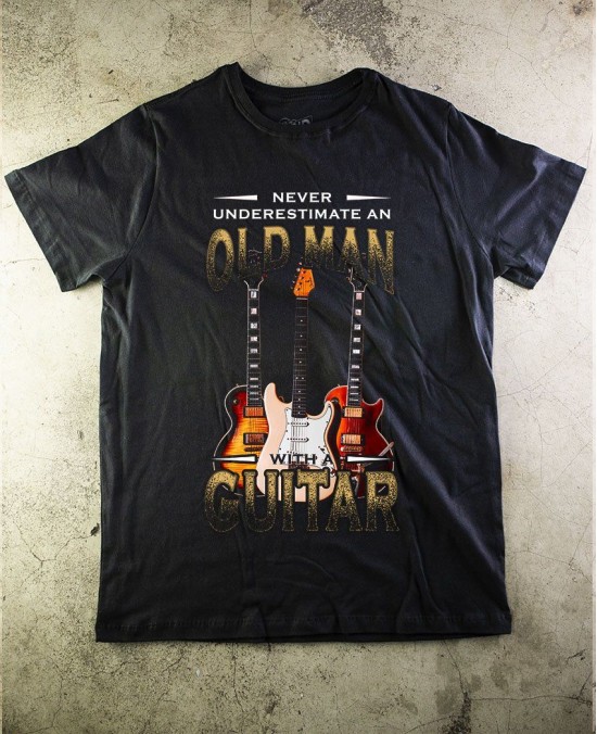 Oldman Guitar 02 T-Shirt - Paranoid Music Store