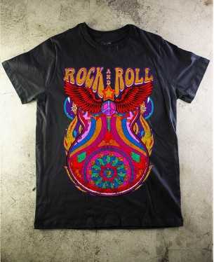 Camiseta Rock and Roll Oficial - Paranoid Music Store