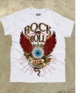 Camiseta Rock and Roll Eye Branca - Paranoid Music Store