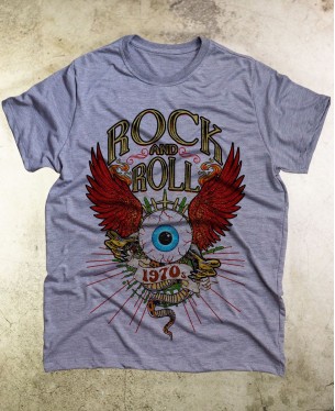 Camiseta Rock and Roll Eye - Paranoid Music Store - Vintage